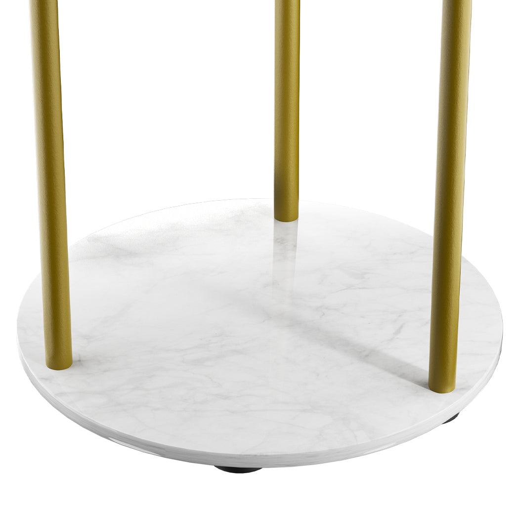 Levede Coat Rack Clothes Stand 8 Hook Organizer Gold-4