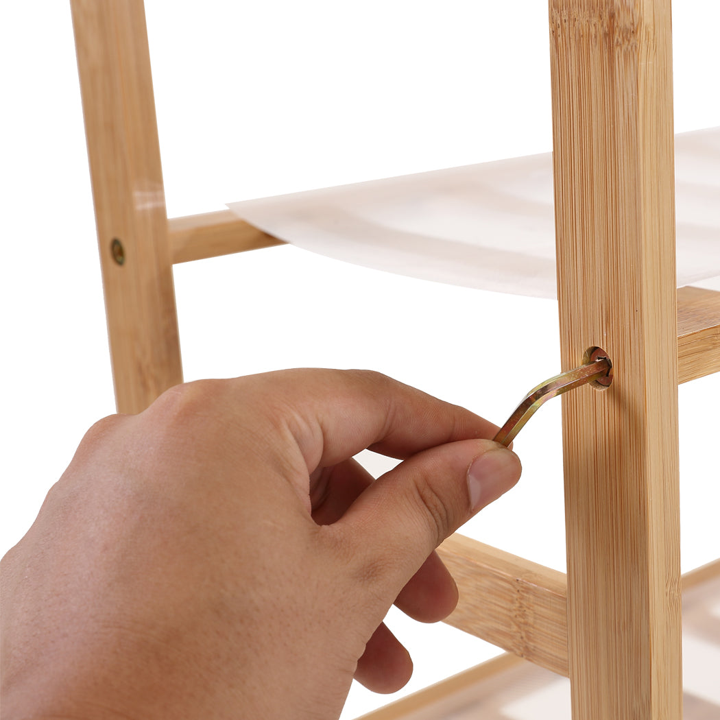 Levede Bamboo Shoe Rack Storage Wooden-4
