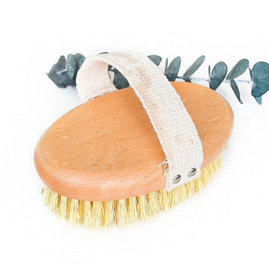 Plastic Free Natural Sisal Body Brush - Zero Waste Organic Exfoliating Dry Body Brush - Eco Friendly Sustainable Bathroom-0