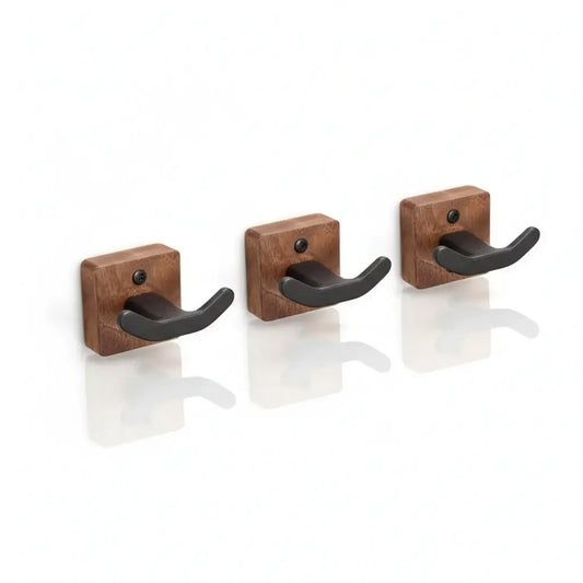 Matte Black Wall Coat Hooks Rack for Modern Home Decor 3 Pack-0