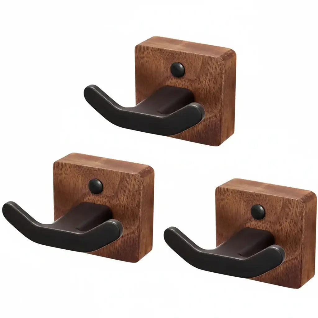 Matte Black Wall Coat Hooks Rack for Modern Home Decor 3 Pack-1
