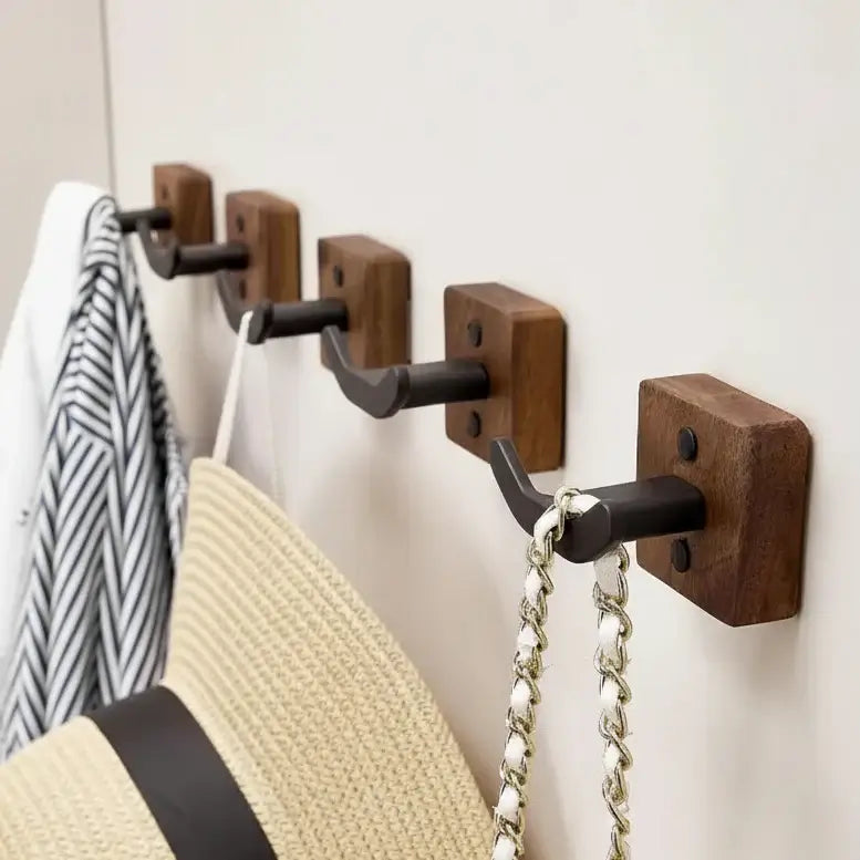 Matte Black Wall Coat Hooks Rack for Modern Home Decor 3 Pack-4