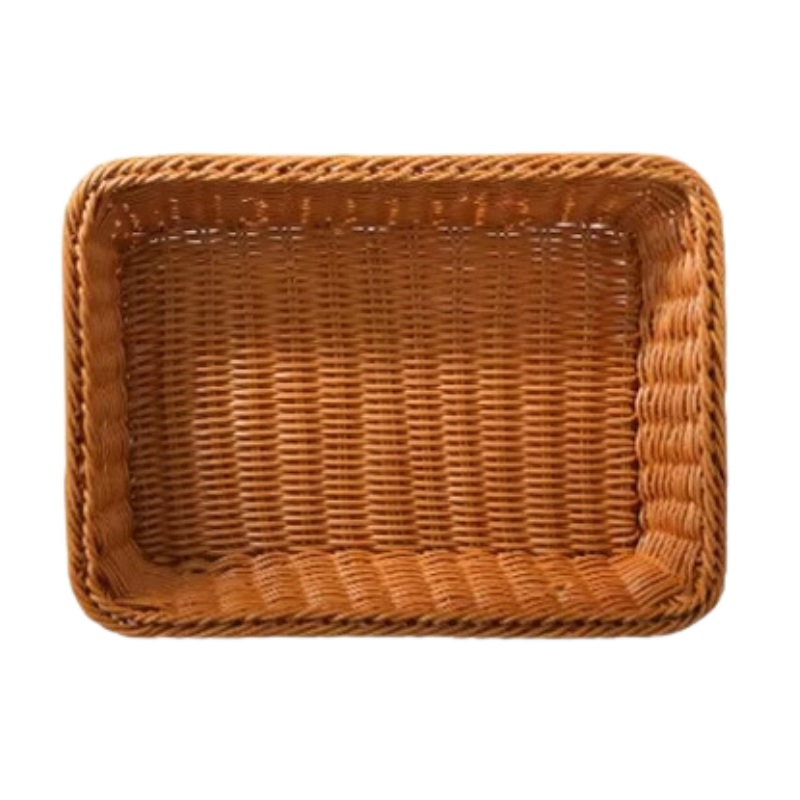 Faux Rattan Kitchen Storage and Fruit Basket-0
