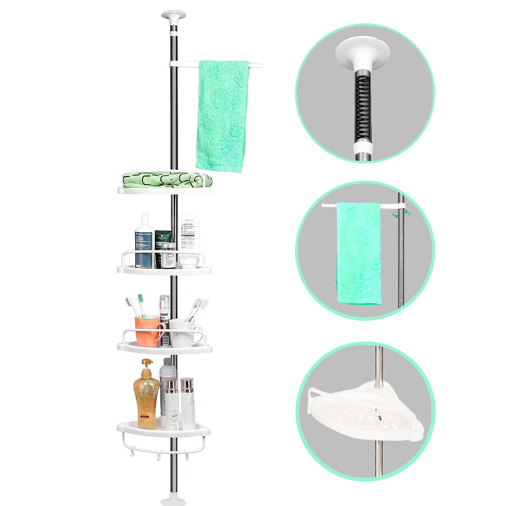 Telescopic bathroom shelf-0